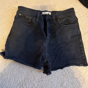 Madewell high rise denim shorts